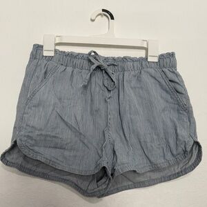 American Eagle Outfitters Gray Striped Athletic Shorts